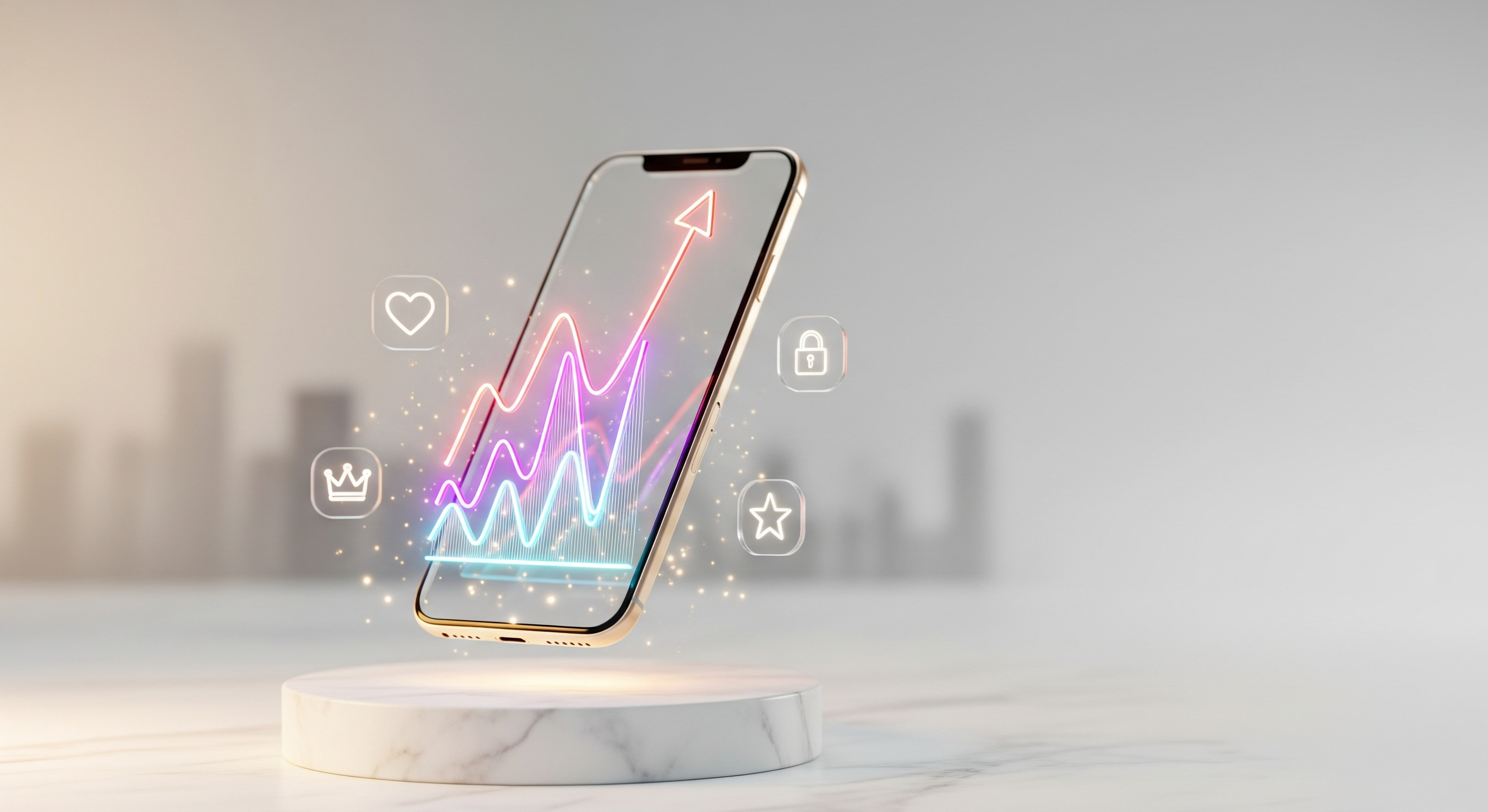 An anonymous model looking at her successful earnings on her phone