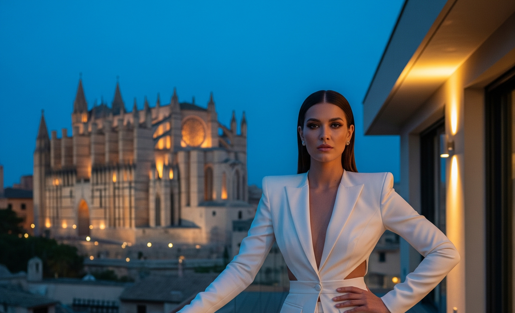 Beautiful Cathedral architecture in Mallorca
